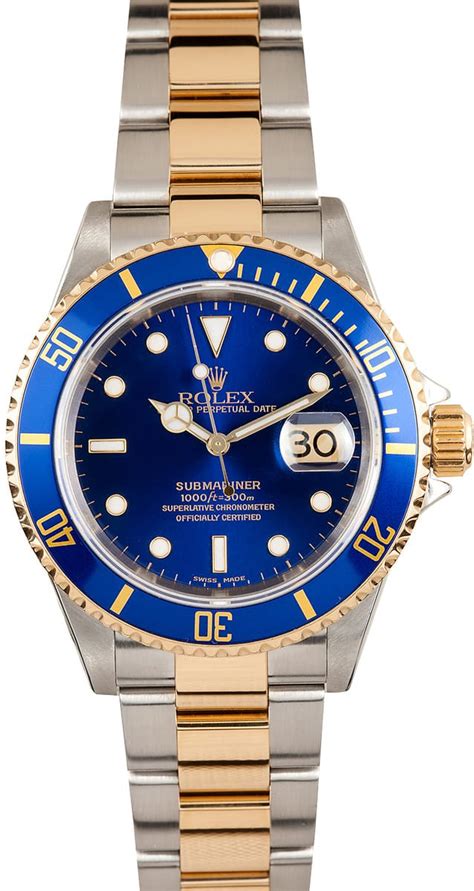 rolex submariner 2 tone 16613|rolex submariner model 16613 price.